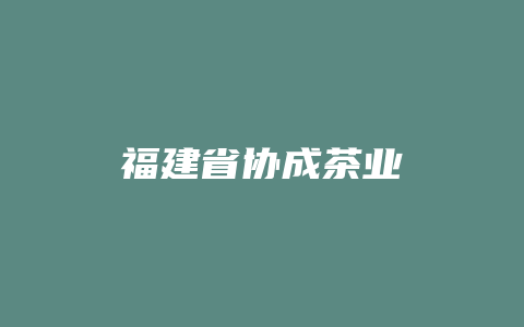 福建省协成茶业