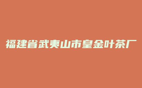 福建省武夷山市皇金叶茶厂